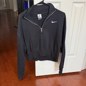 Nike Women's Black Half-Zip Sweatshirt